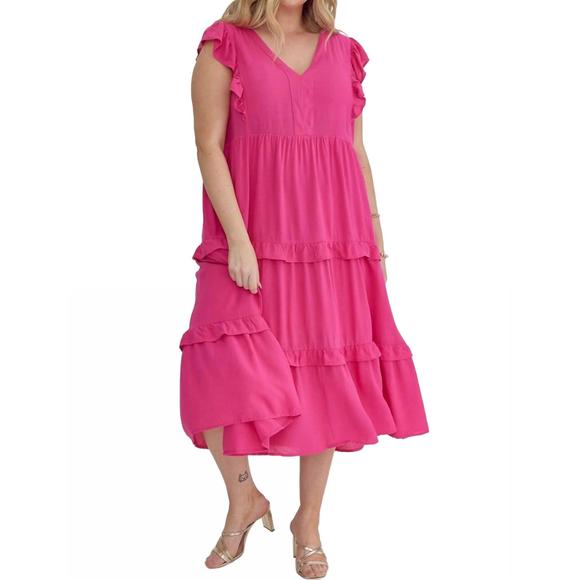 entro | Dresses | New Entro Youre Mine Dress In Hot Pink | Poshmark